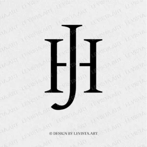 HJ & JH Monogram | Letter logo design