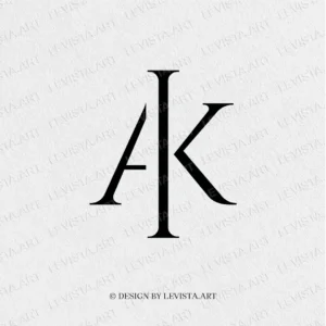 AK Monogram, AK Initials logo | Letter logo design