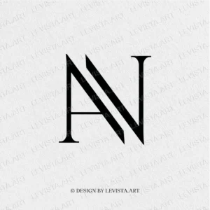 AN Monogram | Minimalist letter logo