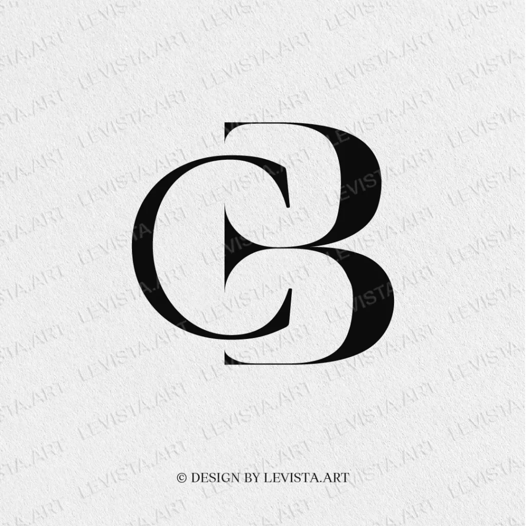 Minimalist CB Monogram & Letter Logo | Instant Download