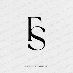 FS Monogram logo, FS Initials design | Letter logo