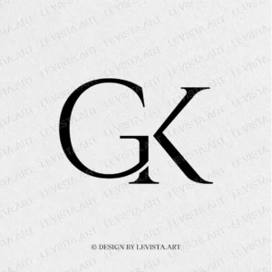 GK Monogram, GK Initials logo | Letter logo design