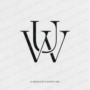 UW Monogram & WU Initials logo | Letter logo design