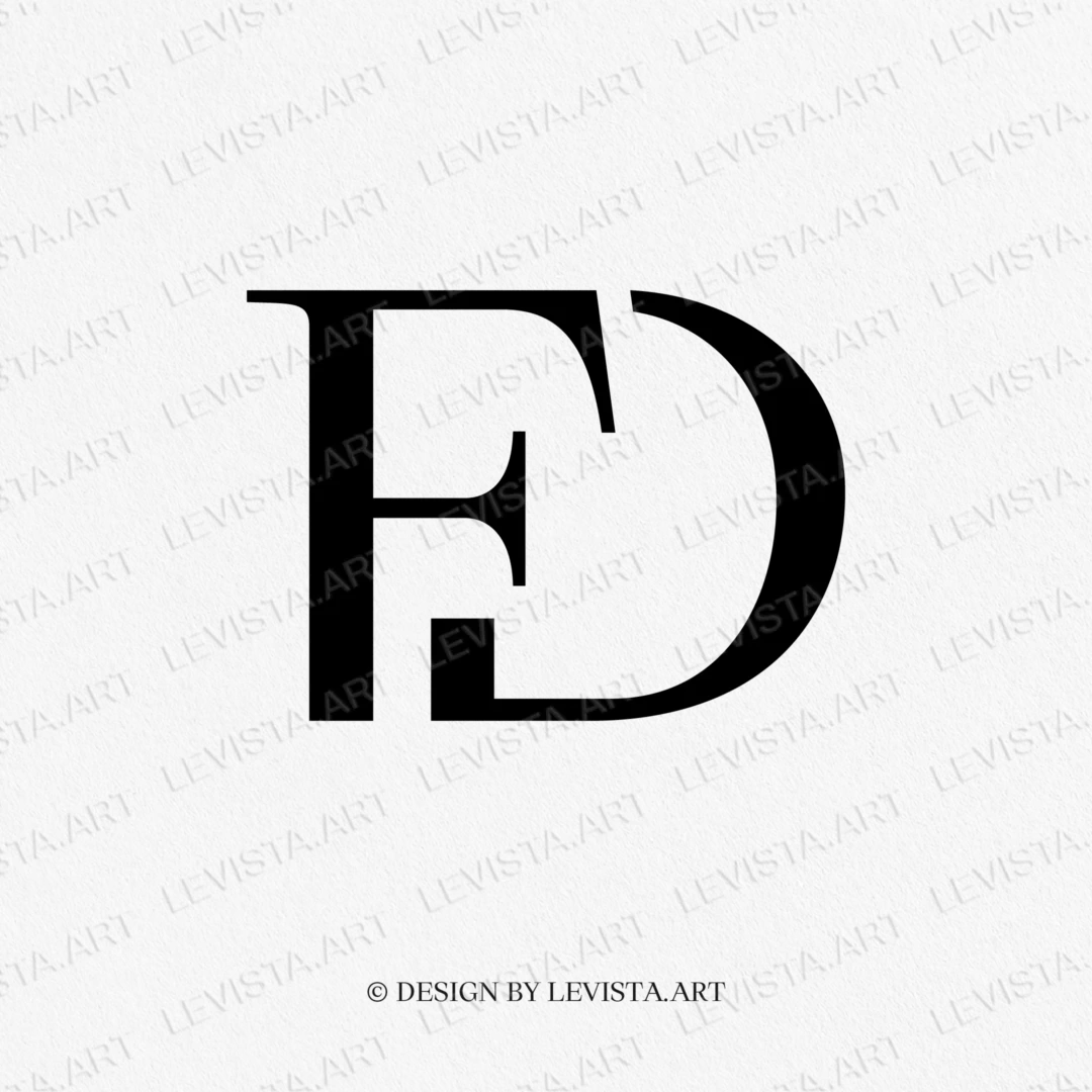 FD Monogram, FD Initials logo | Letter logo design