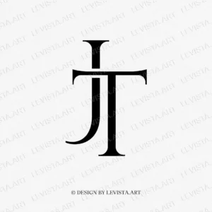JT Monogram, TJ Initials logo | Letter logo design