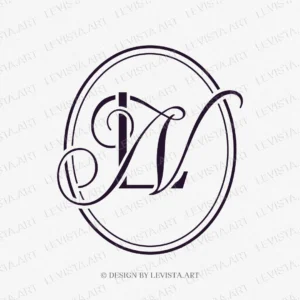 LN Initials logo & NL Monogram | Wedding letter logo