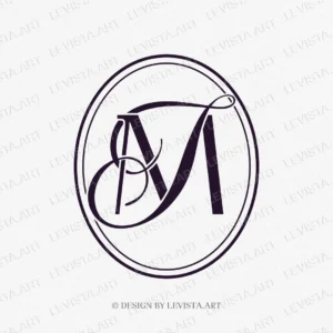 MF Monogram & FM Initials logo | Wedding letter logo