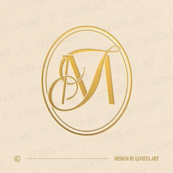 MF Monogram & FM Initials logo crafted as an elegant wedding letter logo with smooth lines and a harmonious letter structure, suitable for wedding branding, business logos and personal brand identity