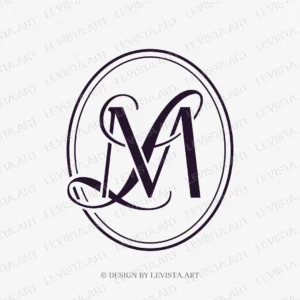 ML Monogram & LM Initials logo | Wedding letter logo
