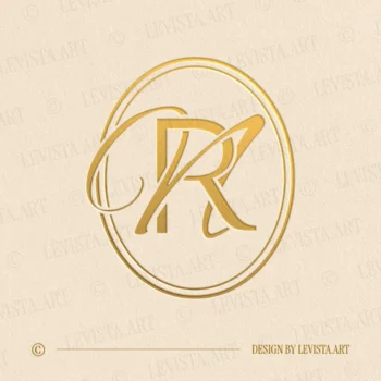 RN Monogram & NR Initials logo designed in an elegant and timeless letter style, suitable for wedding branding, wedding invitations, business logos and personal brand identity