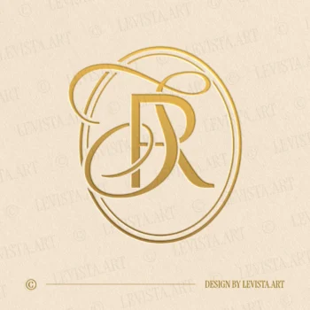 RS Initials logo & SR Monogram designed as a sophisticated wedding letter logo with a balanced and graceful letter composition, suitable for wedding branding, business logos and personal brand identity