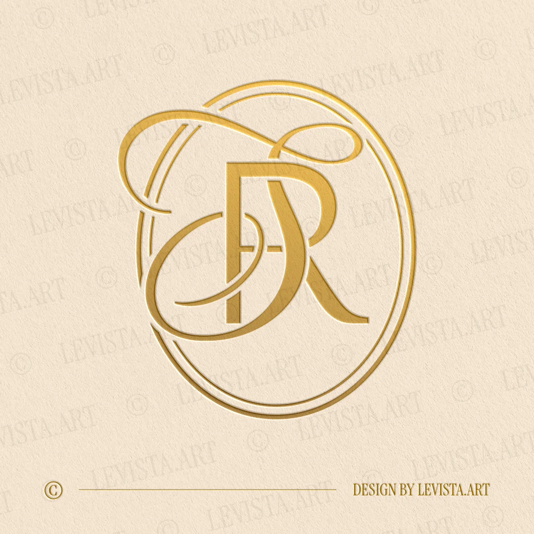 RS Initials logo & SR Monogram designed as a sophisticated wedding letter logo with a balanced and graceful letter composition, suitable for wedding branding, business logos and personal brand identity