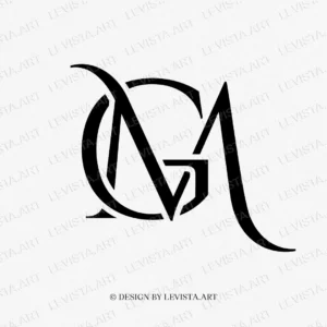 GM & MG Monogram | Minimalist letter logo design