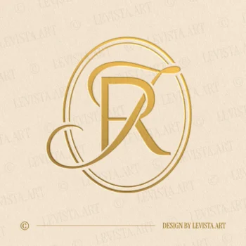 JR Initials logo & RJ Monogram created as an elegant wedding letter logo with clean lines and a well-balanced letter form, suitable for wedding branding, business logos and personal brand identi
