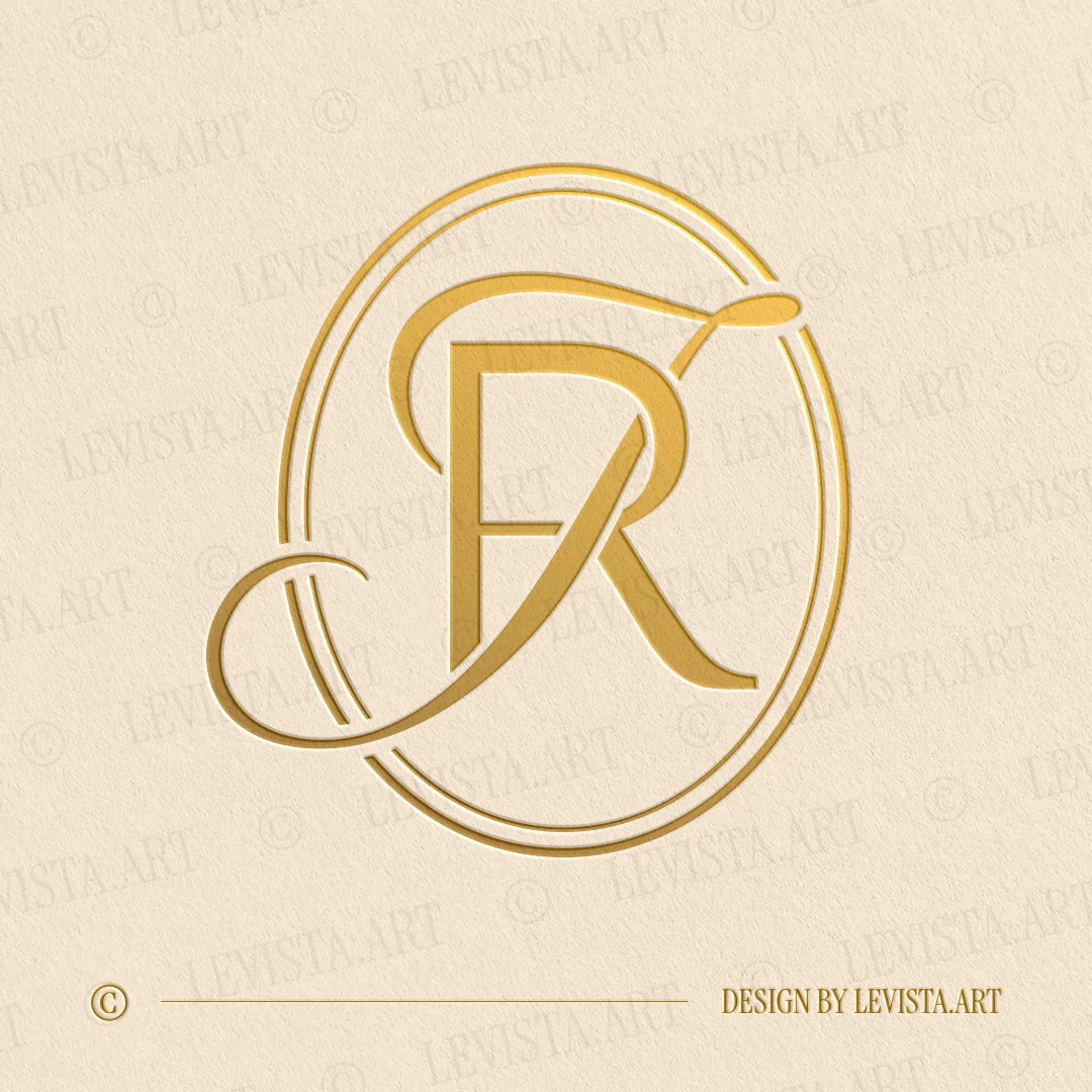 JR Initials logo & RJ Monogram created as an elegant wedding letter logo with clean lines and a well-balanced letter form, suitable for wedding branding, business logos and personal brand identi