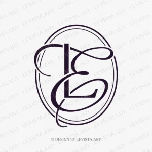 LE Initials logo & EL Monogram | Wedding letter logo