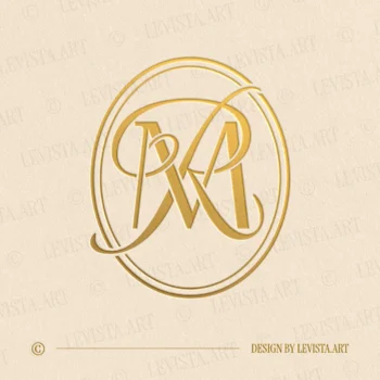 MR Initials logo & RM Monogram created as an elegant wedding letter logo with a clear and structured letter composition, suitable for wedding branding, business logos and personal brand identity