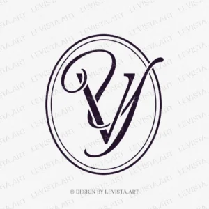 VY Initials logo & YV Monogram | Wedding letter logo