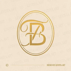 FB Initials logo & BF Monogram designed as an elegant letter logo with a harmonious and balanced letter composition, suitable for wedding branding, business logos and personal brand identity