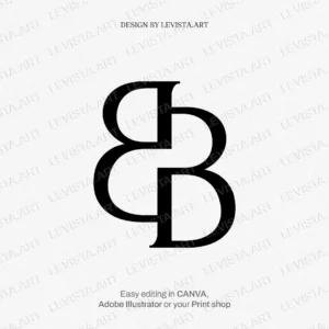 BB Monogram, BB Initials design | Minimalist letter logo