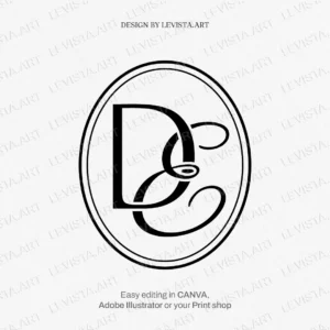 ED & DE Monogram | Wedding letter logo design