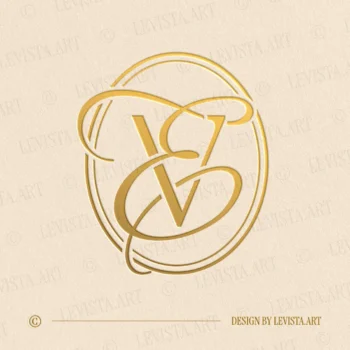 EV Monogram & VE Initials logo designed as an elegant letter logo with a harmonious and balanced letter composition, suitable for wedding branding, business logos and personal brand identitye for wedding branding, business logos and personal brand identity
