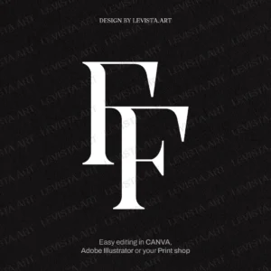 FF Monogram & Initials design | Minimalist letter logo