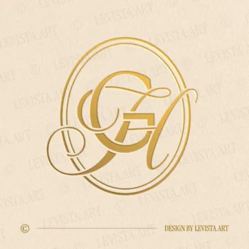 GH & HG Monogram designed as an elegant wedding letter logo with a balanced and graceful letter composition, suitable for wedding branding, business logos and personal brand identity
