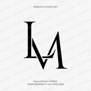 LM Monogram & ML Initials logo | Letter logo design