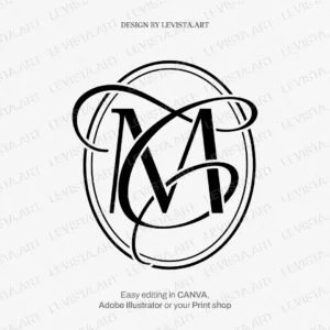 MC Monogram & CM Initials logo | Wedding letter logo