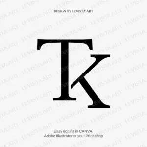 TK Monogram & Initials logo | Letter logo design