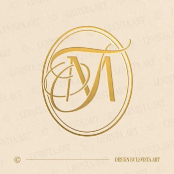 TM Monogram & MT Initials logo designed as an elegant wedding letter logo with a harmonious and well-proportioned letter composition, suitable for wedding branding, business logos and personal brand identity