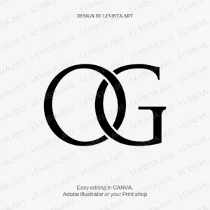 OG Monogram, OG Initials logo | Letter logo design