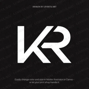 KR Letter logo, KR Monogram | Initials logo design