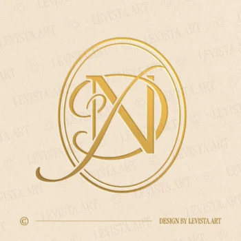 ND Wedding Letter logo & DN Monogram designed as an elegant initials logo with a balanced and harmonious letter composition, suitable for wedding branding, business logos and personal brand identity