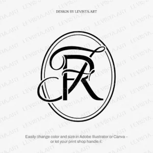 RF Wedding Letter logo & FR Initials logo | Monogram