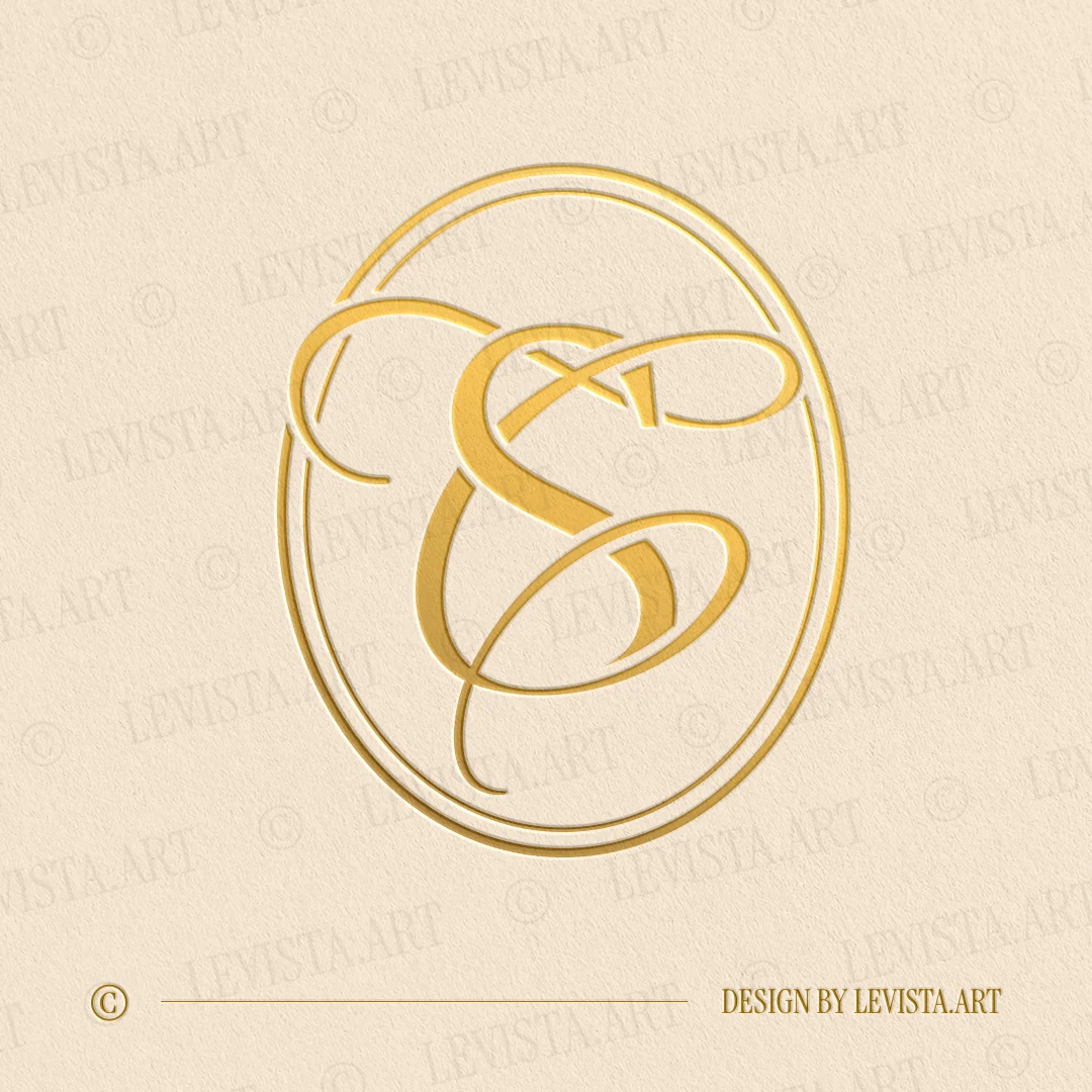 SC Letter logo & CS Initials logo designed as an elegant wedding monogram with a clean and balanced letter structure, suitable for wedding branding, business logos and personal brand identity