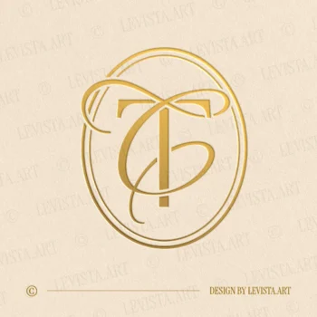 TC Letter logo & CT Initials logo designed as an elegant wedding monogram with a clear and well-balanced letter composition, suitable for wedding branding, business logos and personal brand identity
