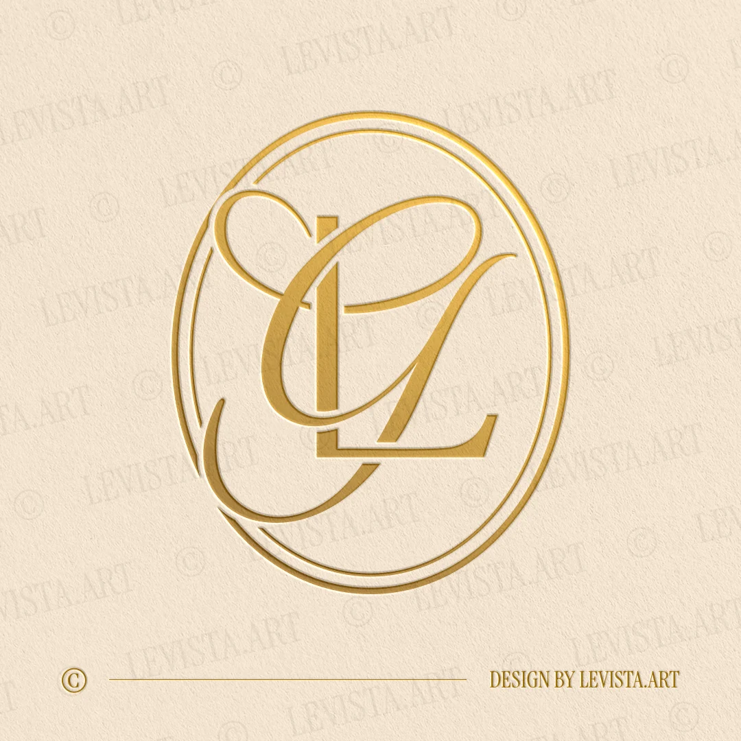 LG Initials logo & GL Monogram designed as an elegant wedding letter logo with a clean and balanced letter composition, suitable for wedding branding, business logos and personal brand identity