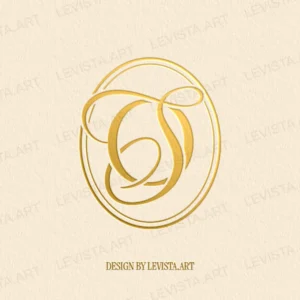 SO Initials logo & OS Letter logo | Wedding Monogram