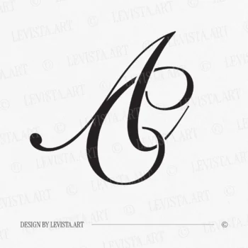 AC CA initials logo in black