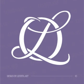 OL & LO Monogram | Wedding letter logo design 5 OL & LO wedding logo on soft colored background – stylish and modern design for invitations and decor