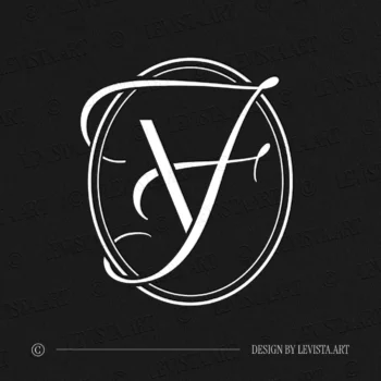 VF FV Monogram black background