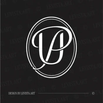 UP & PU Monogram – professional logo design for weddings and luxury brand identity