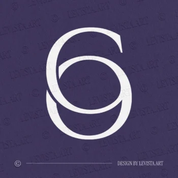 CO & OC Monogram | Minimalist Letter Logo design 4 CO & OC monogram logo displayed in white on a soft luxury-tone background – stylish initials logo designed for business stationery, premium branding, and personal brand materials.