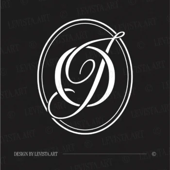 OJ Monogram, JO Letter logo | Wedding logo design 5 OJ Monogram JO Letter Logo Framed on Black Background