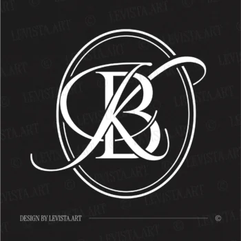BK Letter logo, KB Initials logo | Wedding Monogram 5 BK Letter logo & KB Initials logo elegant wedding monogram and wedding letter logo, luxury wedding initials logo for branding and decor