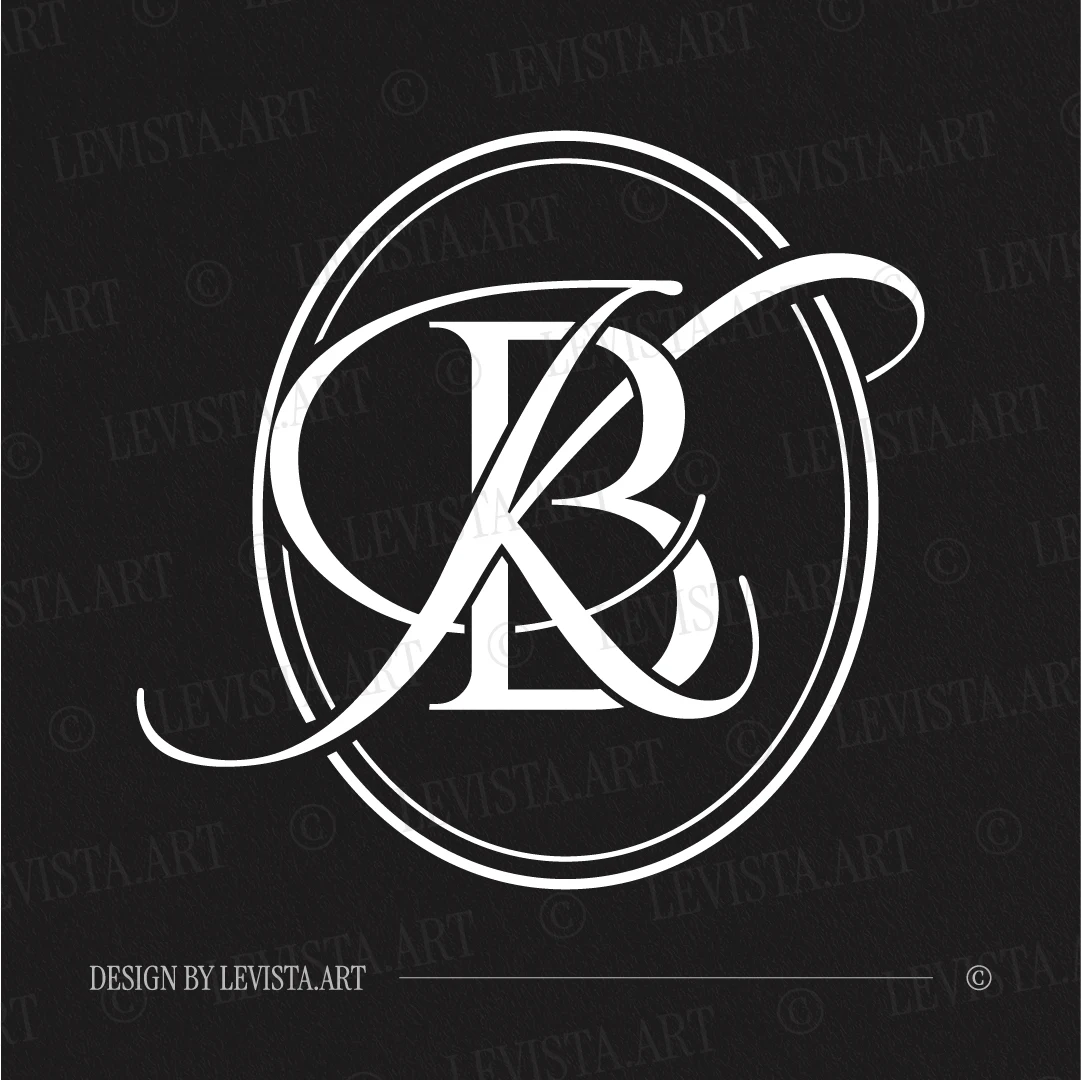 BK Letter logo, KB Initials logo | Wedding Monogram 3 BK Letter logo & KB Initials logo elegant wedding monogram and wedding letter logo, luxury wedding initials logo for branding and decor
