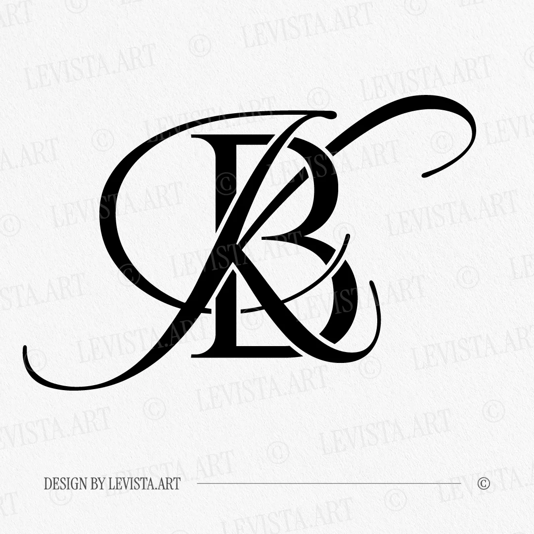 BK Letter logo, KB Initials logo | Wedding Monogram 2 BK Letter logo & KB Initials logo minimalist wedding monogram and wedding initials logo, clean wedding letter logo for modern stationery