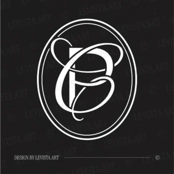 PC Monogram, CP Initials logo | Wedding letter design 4 PC monogram, CP initials logo on black background – modern elegant letter logo design for premium branding and visual identity